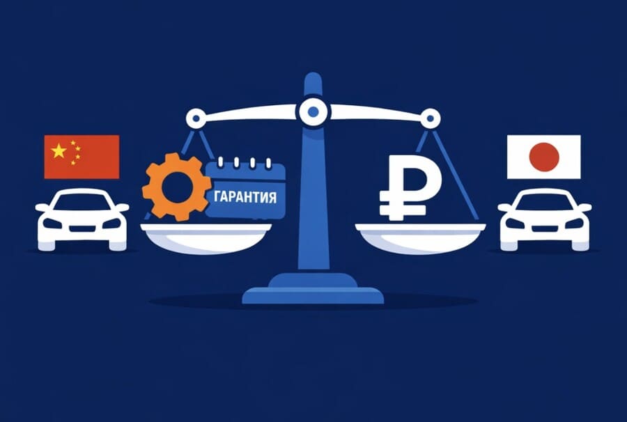 Китайский и японский автомобиль
