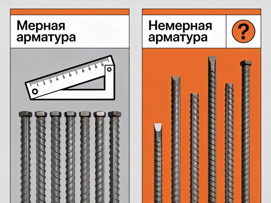 Мерная и немерная арматура наглядно
