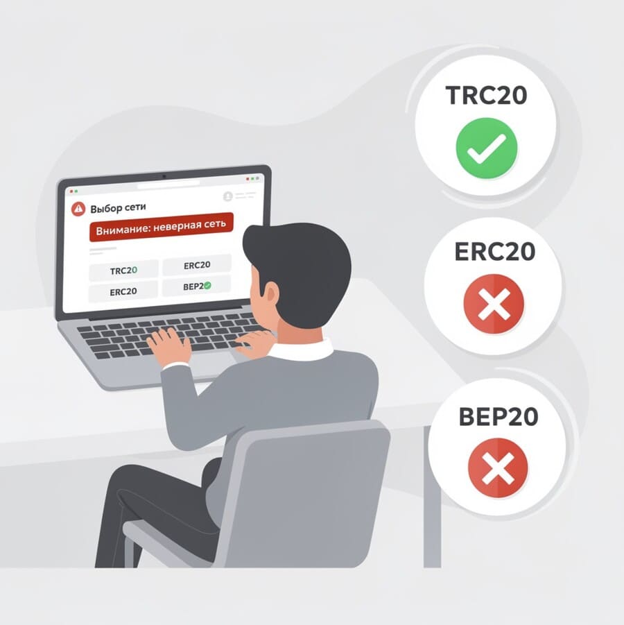 Перевод криптовалют без ошибок