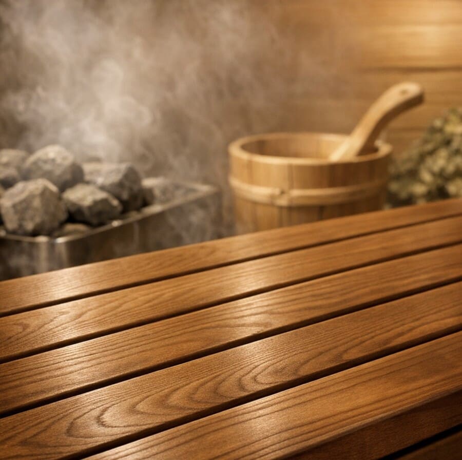 Полок для бани из термолипы