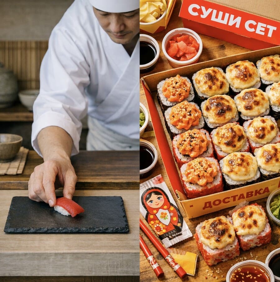 Японская и русская кухня