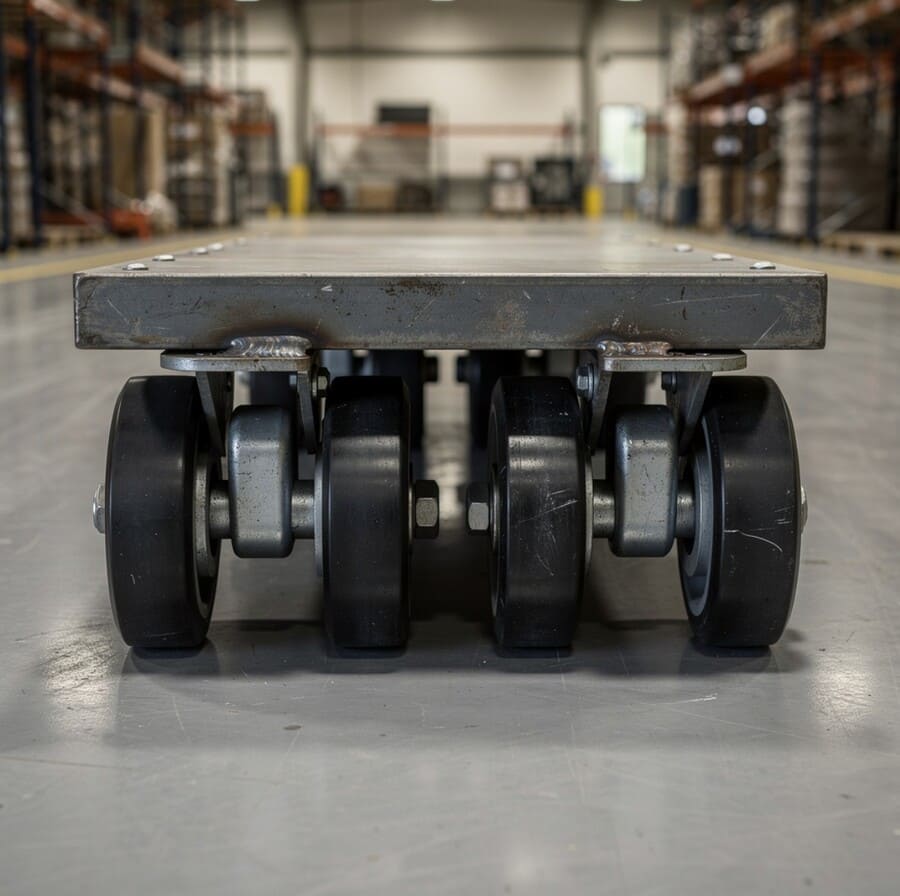 Промышленный склад с бетонным полом