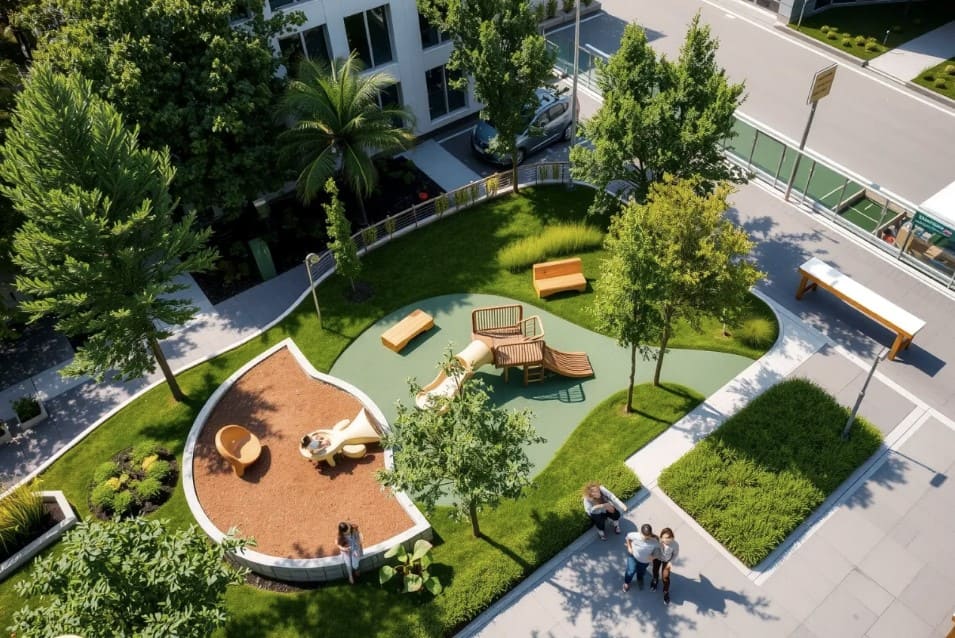 Современная детская площадка