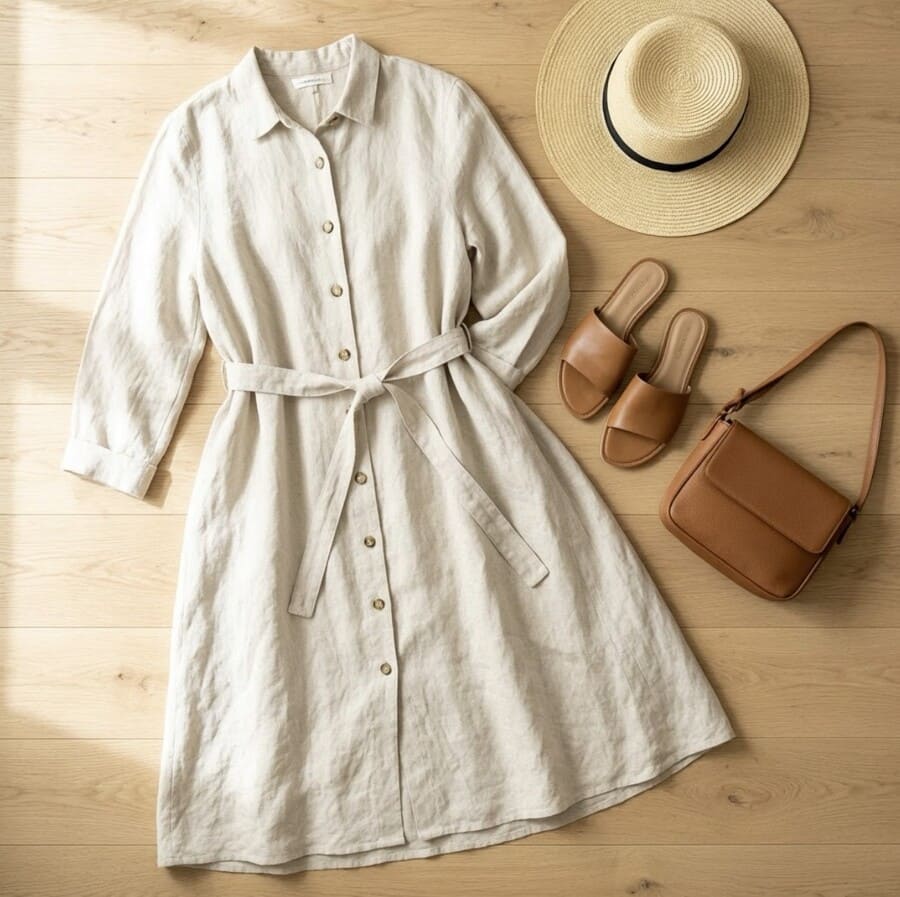 Женская платье-рубашка