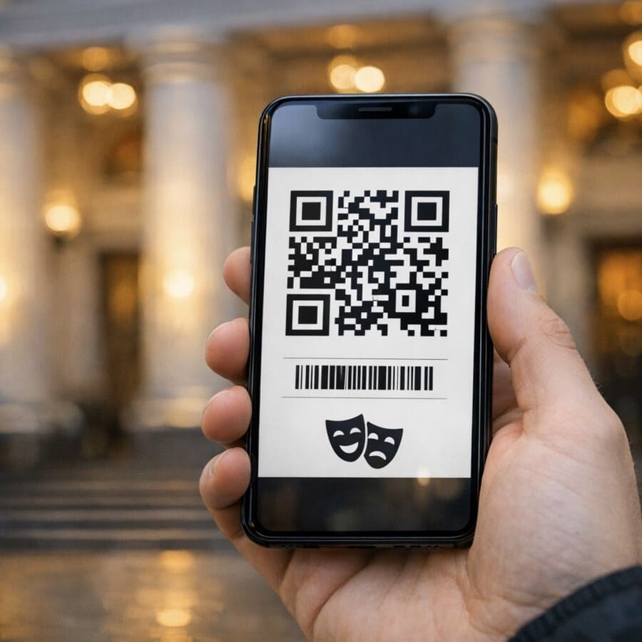 QR-код электронного билета в театр